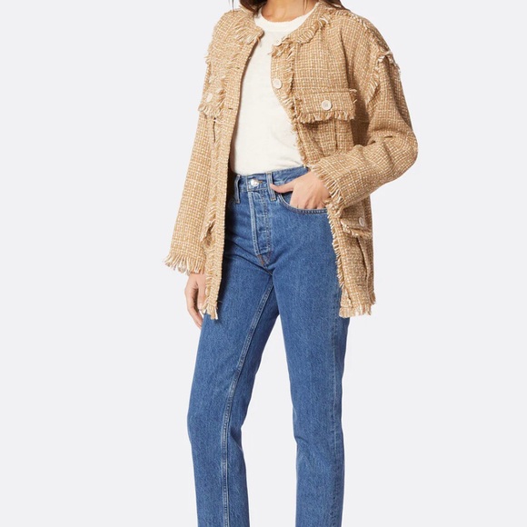 Joie Jackets & Coats Joie Camel Tan Oversized Cotton Morro B Jacket